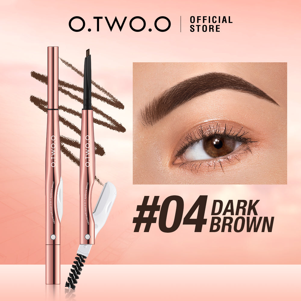 Natural Looking 3-in-1 Eyebrow Pencil