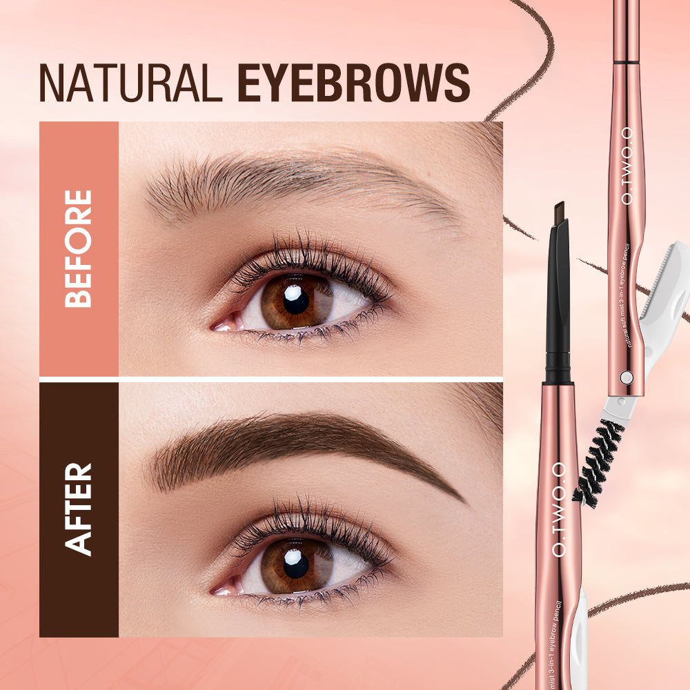 Natural Looking 3-in-1 Eyebrow Pencil
