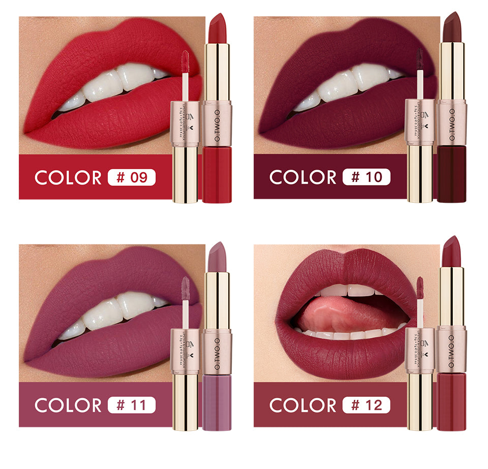 Dual-Finish 2-in-1 Matte & Liquid Lipstick