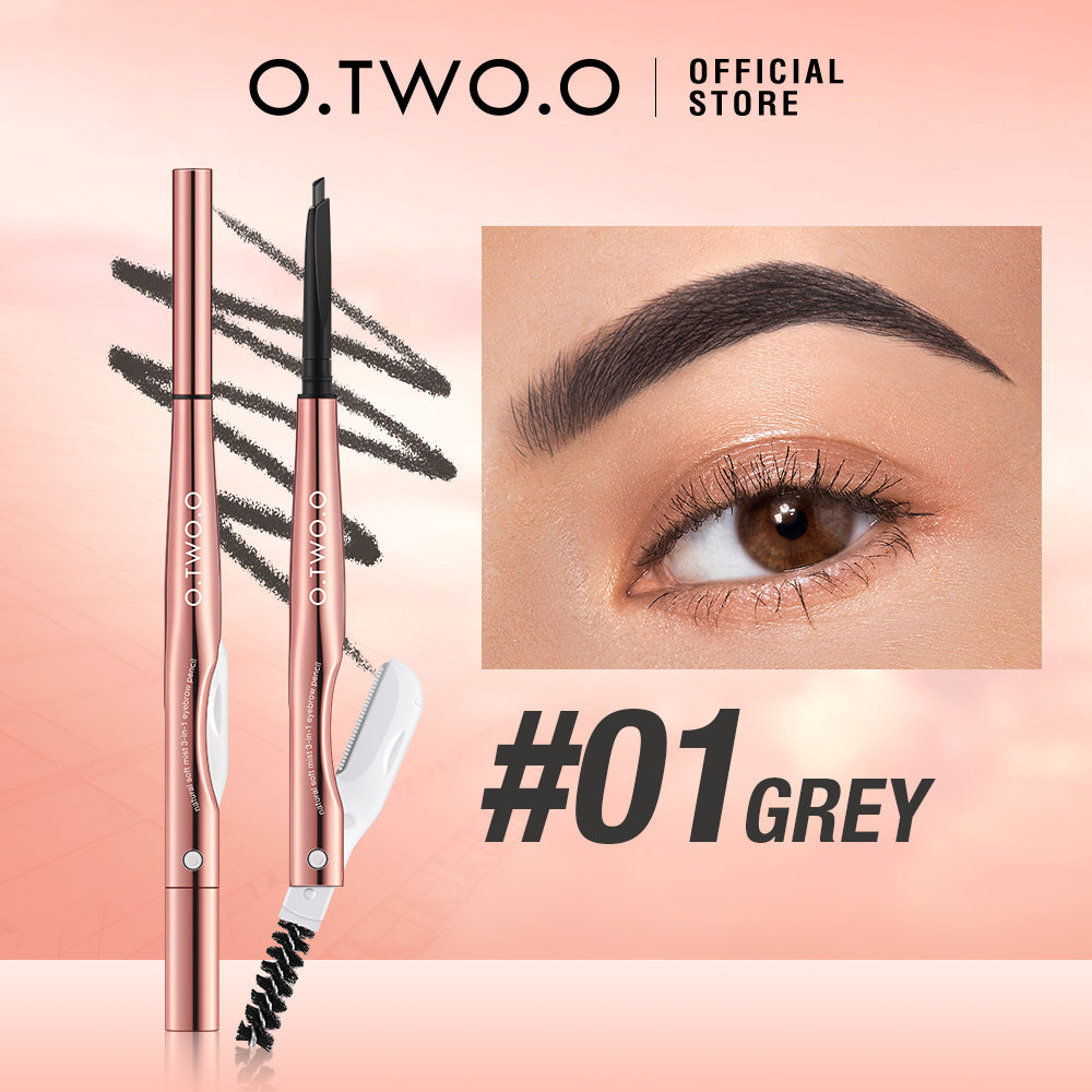 Natural Looking 3-in-1 Eyebrow Pencil