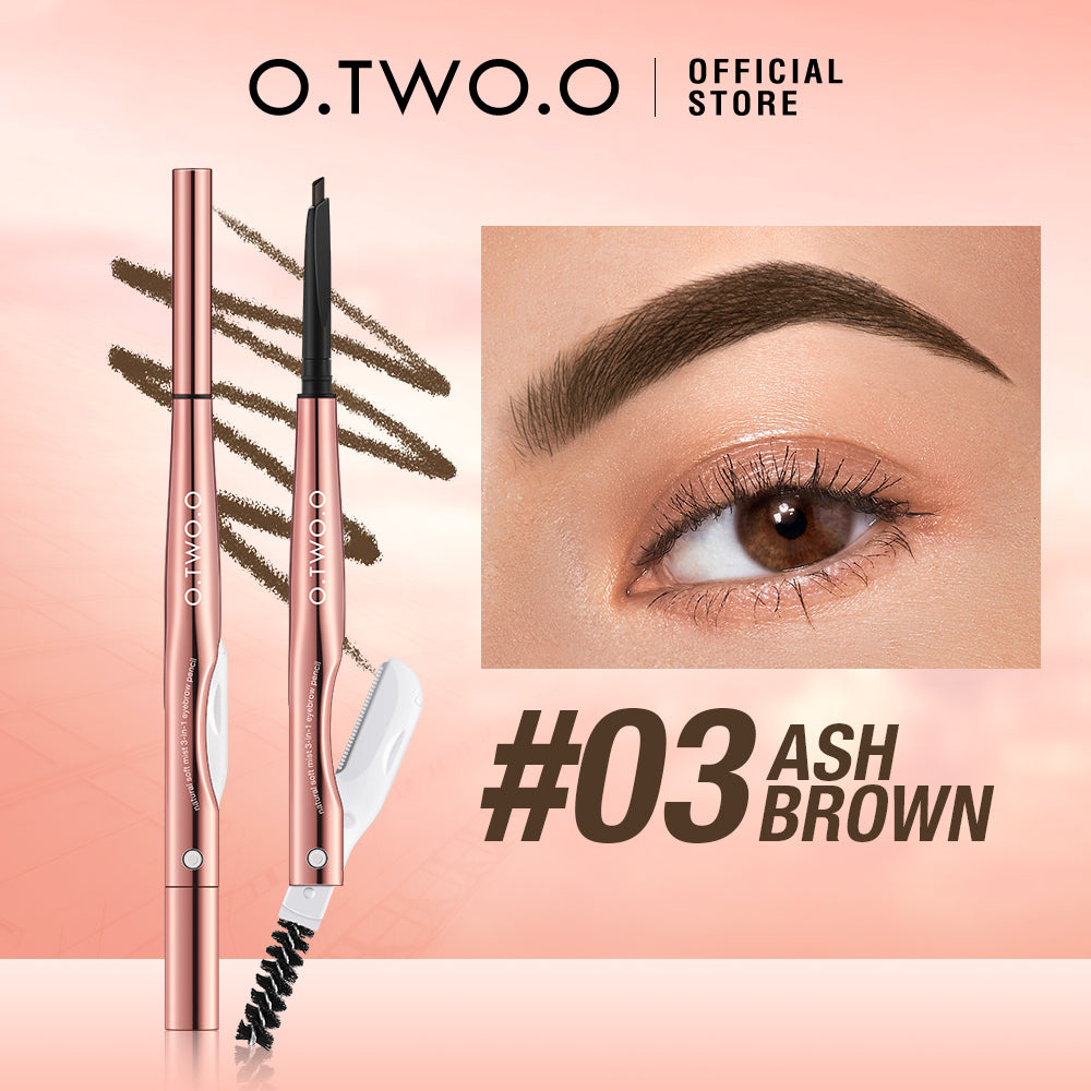 Natural Looking 3-in-1 Eyebrow Pencil