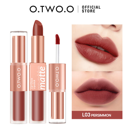 Matte & Glossy Shine 2-in-1 Lipstick & Lip Gloss