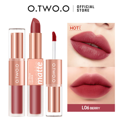 Matte & Glossy Shine 2-in-1 Lipstick & Lip Gloss