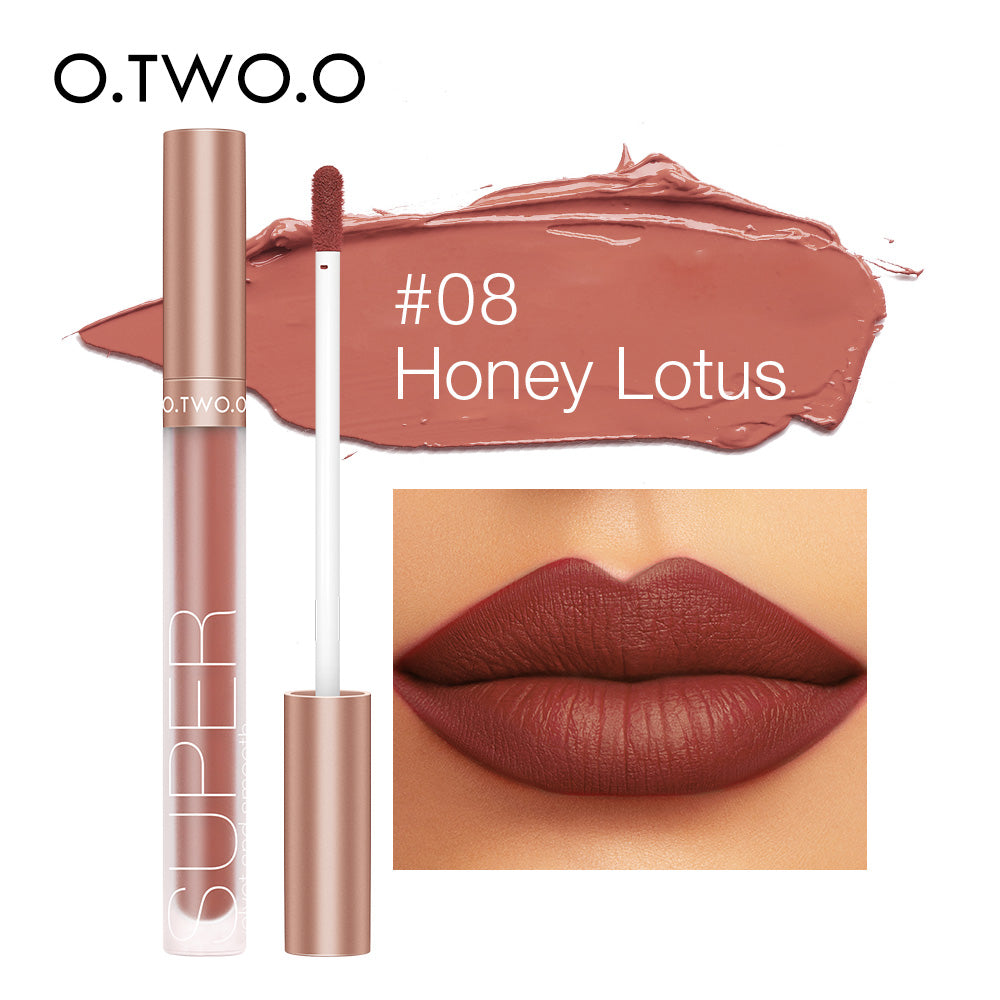 Smooth & Long-Lasting Nourishing Honey Velvet Matte Lip Glaze