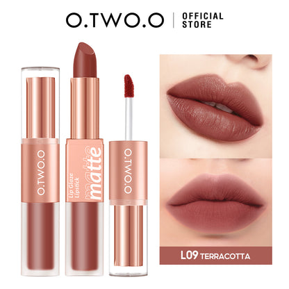 Matte & Glossy Shine 2-in-1 Lipstick & Lip Gloss