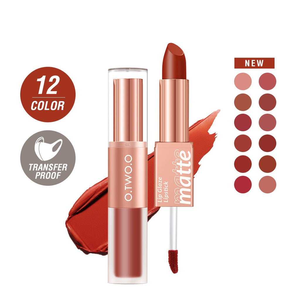 Matte & Glossy Shine 2-in-1 Lipstick & Lip Gloss
