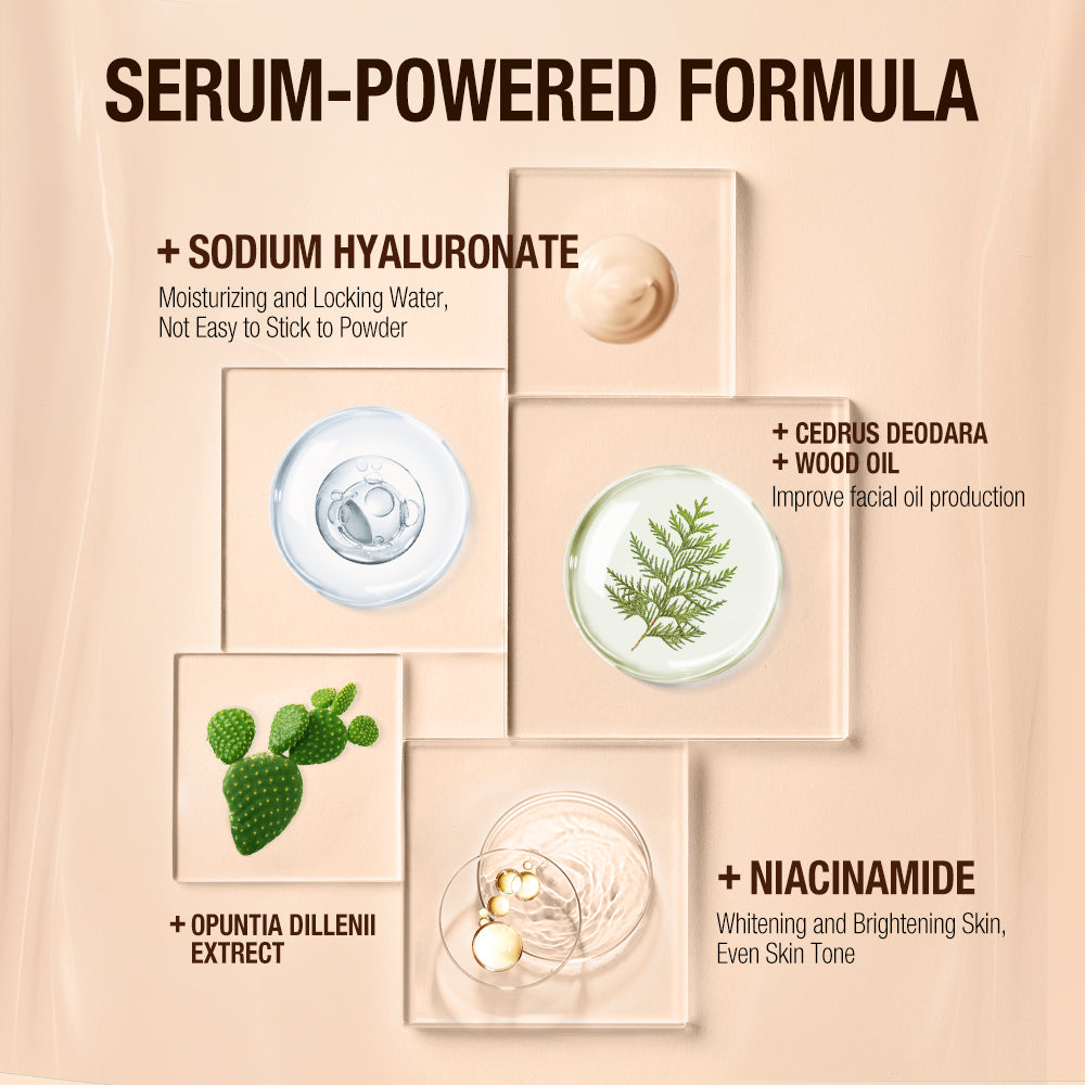 Natural Matte Finish Transfer-Proof Soft Mist Locking Foundation