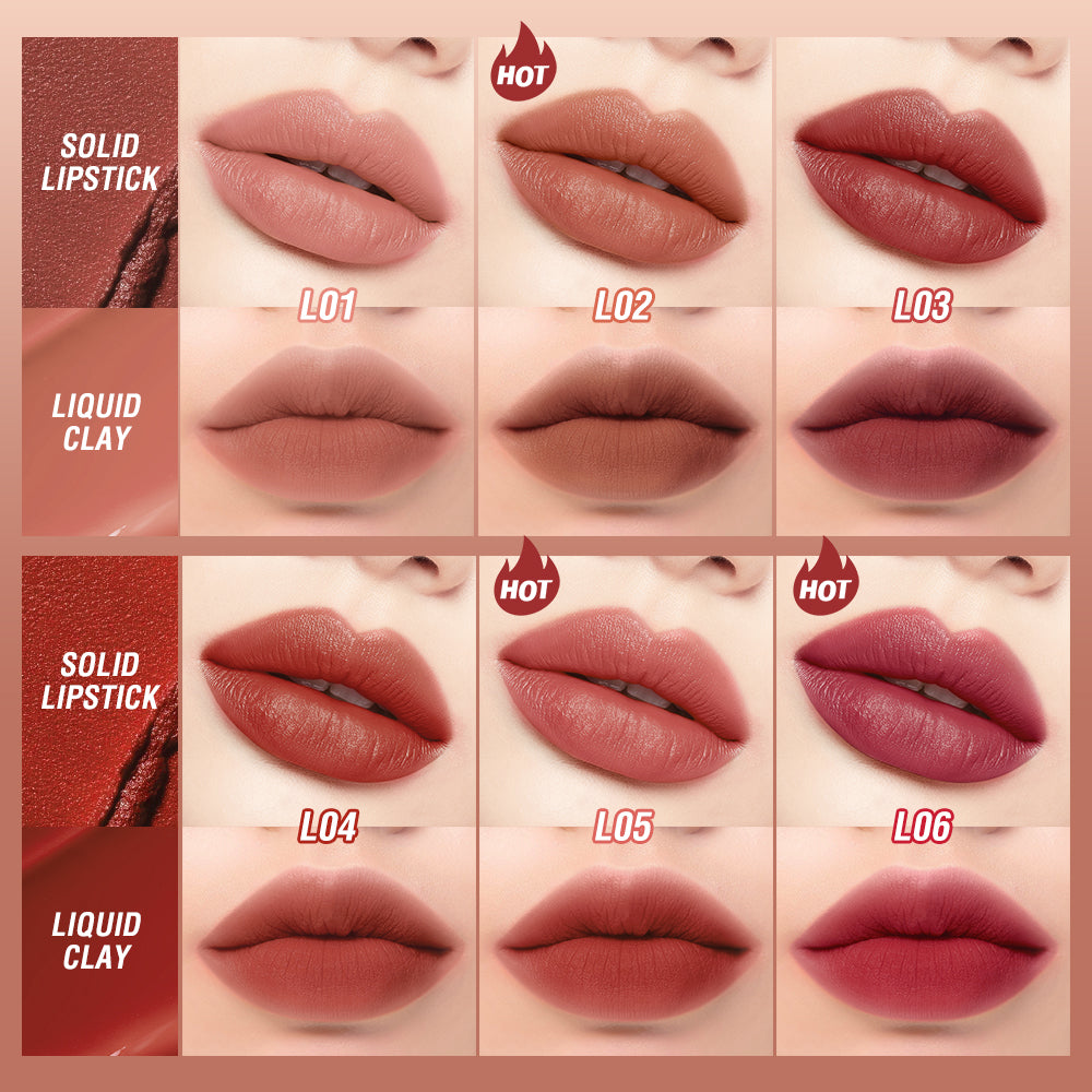 Matte & Glossy Shine 2-in-1 Lipstick & Lip Gloss