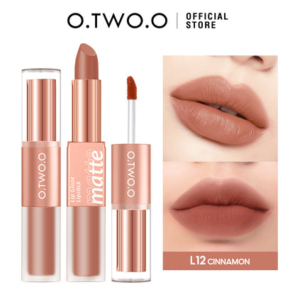 Matte & Glossy Shine 2-in-1 Lipstick & Lip Gloss