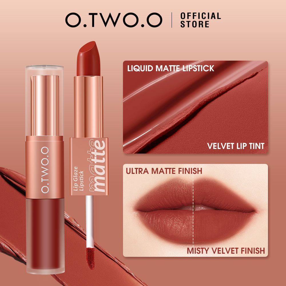 Matte & Glossy Shine 2-in-1 Lipstick & Lip Gloss