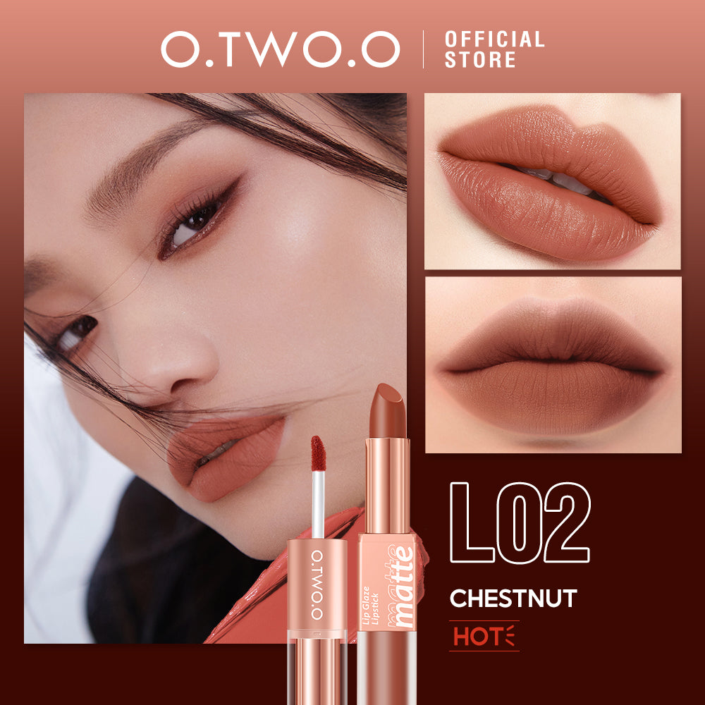 Matte & Glossy Shine 2-in-1 Lipstick & Lip Gloss