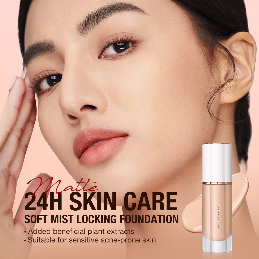 Natural Matte Finish Transfer-Proof Soft Mist Locking Foundation