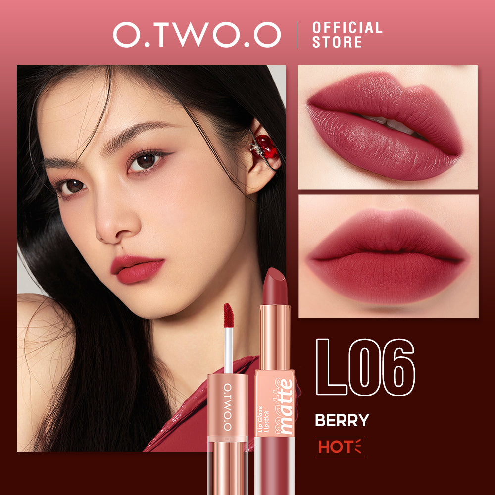 Matte & Glossy Shine 2-in-1 Lipstick & Lip Gloss