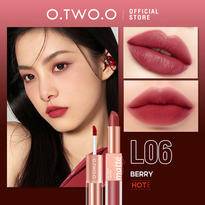 Matte & Glossy Shine 2-in-1 Lipstick & Lip Gloss
